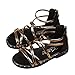 Produktbild Kinder Sportschuhe Beiläufig Schuhe Sommer Kinder Mädchen Leopard Solide Reißverschluss Sandalen Flock Sandalen Prinzessin Schuhe Sankidv Römisch Boot Strand Prinzessin Schuhe Rut (Gold, EU:30)