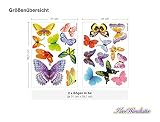 I-love-Wandtattoo WAS-10054 Kinderzimmer Wandsticker Set A4 „Schmetterlinge Bunte Vielfalt“ 20 Stück zum Kleben Wandtattoo Wandaufkleber Sticker Wanddeko - 3
