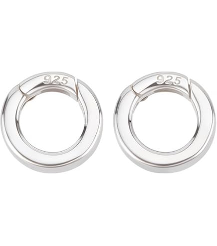 Beebeecraft 1 Doos 2Pcs Lente Gate Ringen 925 Sterling Zilver 2 Maten O