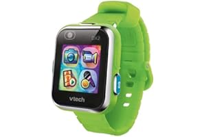 VTech - Kidizoom Smart Watch DX2, Reloj Inteligente para niños, Doble cámara de Fotos, vídeos, Juegos, Color Verde, Versión ESP (80-193887)