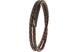 Simaru Premium Lederarmband Made in Germany für Damen & Herren, Unisex Echtleder Wickelarmband mit Edelstahl Hakenverschluss, Echtes Leder Armband