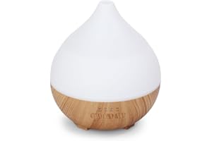 Flintronic Ultradźwiękowy dyfuzor zapachowy, 100 ml, nawilżacz powietrza, aromaterapia, dyfuzor olejków zapachowych, dyfuzor do olejków eterycznych z 7 kolorowymi diodami LED i funkcją automatycznego