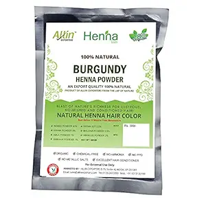 Allin Exporters Burgundy Henna Hair Color - 100% Organic and Chemical Free Henna for Hair Color Hair Care - (60g x 3 Packets)