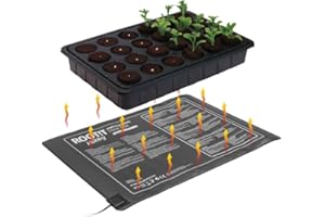 Root!T ROOTT Tapis Chauffant Medium-30W Tapis Chauffant-600mm x 400mm, Noir, Moyen-30W - Prise Britannique