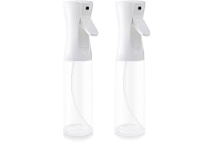 Rseuphiee 2 Stück Sprühflasche 300ML, Spray Bottle für Haare Wasserzerstäuber Friseur Sprühflaschen, Durchsichtige Reiniger-Feinnebelsprühflasche, Für Wasser, Reinigung, Pflanzen, Styling