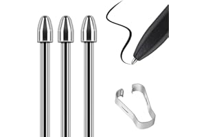 LILITOK Metalowe wymienne końcówki do Samsung Galaxy S24 Ultra S23 Ultra Note10 Note 20 wskazówek, Tab S9 Tab S8 Tab S7 S7FE Tab S6 Tab S6 LITE Touch Stylus S Pen Tips (3 szt.)
