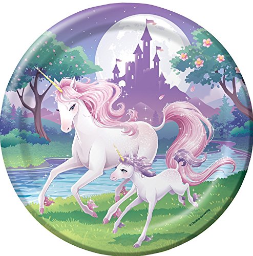 49-tlg. Partyset Mottoparty Einhorn für 8 Kinder – Partygeschirr und Zubehör - 2