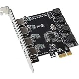 IDEAPRO 4-Port PCI-E to USB 3.0 PCI Express Expansion Card PCIe Card Super Speed Up to 5Gbps, No extra Power Connector for De