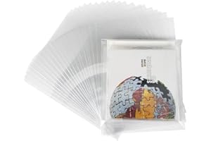 ANDICAGE 50 Fundas Exteriores de Plástico Resellable de 4,7 Millas para Mini LP SHM-CD de Papel