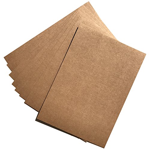 25 Blatt Kraftpapier | Kraftkarton | DIN A3 280gr/qm | Naturkarton in hochwertiger Qualität | Ideal zum basteln und selbstgestalten | braun - 6