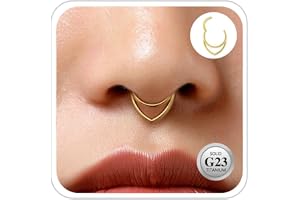 ESHIONER G23 titan conch piercing smycken helix guld silver ring septum rook tragus daith piercing ginged segment clicker 16