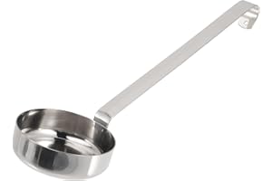 COLLBATH Cuillère à sauce à pizza italienne, vinaigrette, cuillère à pâtes, cuillères de service en métal pour aliments, louche, pâte à pizza, cuillère à pizza avec poignée, cuillère à mesurer