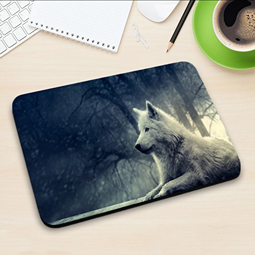 Wilde Tiere 10095, Wolf, Mousepad Anti Rutsch Unterseite für Optimalen Halt Kompatibel mit allen Maustypen (Kugel, Optisch, Laser) Ideal für Gamer und für Grafikdesigner. - 3
