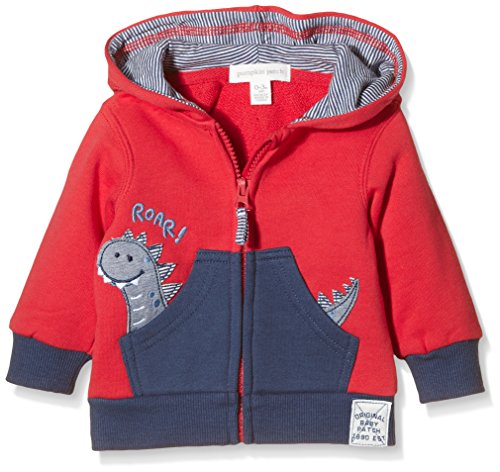 Pumpkin Patch Baby-Boys Dino Applique Jacket Plain Jacket, Red (Ketchup), 6-9 Months (Manufacturer Size:6-12M)