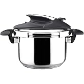 Magefesa Nova &ndash; Express Quick Cooker 4L, Stainless Steel 18/10, Pressure Sensor, Easy and Convenient Closing, Healthy Cooking