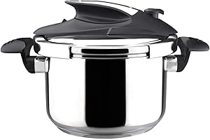Magefesa Nova - Autocuiseur Rapide 4L, Acier Inoxydable 18/10, Capteur de Pression, Fermeture Facile et Confortable, Cuisine Saine, Induction, Économie d'Énergie