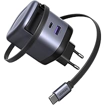 Caricatore Auto Retrattile 5 In 1, 159W, Con Display Voltaggio, Cavo USB-C Retrattile 80 Cm, 2 Prese Accendisigari, Per IPhone, Samsung, GPS E Altro, 12-24V - 2