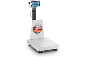 TEM BEK+C040X050150-B1 Plattformwaage geicht Traglast 150 kg Fläche 40 x 50 cm RS-232-Schnittstelle LCD Akku 100 h