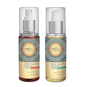 Aryanveda By Arganic Combo of Arganic Hair Oil 100 ml With Arganic Hair Tonic 100 ml For Hair Growth, Hair Loss Control And Reduse hair Fall For Men And Women 200 ml