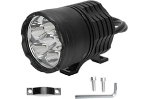 KOULATE Motorcycle Spotlights, 12-80V 60W IP67 4000LM Universal Aluminum Alloy Super Bright LED Light Fit for Electric Tricycles Off-road Vehicles ATV