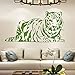 Produktbild xingbuxin Muyuchunhua Fierce Tiger Wandaufkleber Für Mann Wohnkultur Wohnzimmer Schulzimmer Bad Vinyl wasserdichte Wandkunst Aufkleber PVC 5 XL 58 cm X 108 cm