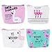 Price comparison product image TOYMYTOY Flamingo Coin Purse - Cute Canvas Zipper Wallet Bag, Pack of 4