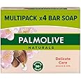 Luxury Almond Milk Soap Bar - Naturals Delicate Care for Sensitive Skin - Vegan, Moisturizing, Nourishing and Gentle Body, Hand and Face Cleansing 4x90g Bars