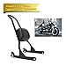 Produktbild Honor JD New Abnehmbare Verstellbare Sissy Bar Beifahrer Rückenlehne Pad für Harley Davidson Fatboy FLSTF Softail CVO Custom FXSTC 2007–2017