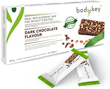 Bodykey by Nutril Itetm Meal Replacement Bar, Dark Chocolate, 14 Bars, 58 g (812G) – Amway – Each (Item Number: 121056)
