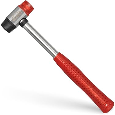 HUW Rückschlagfreier Hammer 700g – Gummi Beschichtet, Schonend Für Materialien
