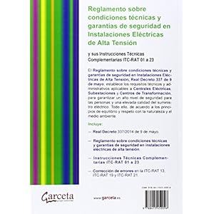 RAT. Reglamento sobre condiciones técnicas y garantías de seguridad en Instalaciones eléctricas de Alta Tensión y su