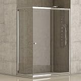 Cristal transparente CV - Mampara de ducha 70x90x185cm