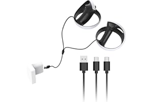CRESBEL USB Typ C Ladekabel für PS5 Controller: Schnellladekabel für PS5 Controller, USB Typ C Kabel für PSVR2 Handgriff, Kabel Ladekabel Kompatibel für PS5 Controller, Magnetisches Ladekabel (80cm)
