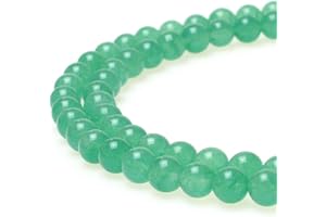 jartc Perlen zum Auffädeln Edelstein Perlen mit Loch Natürliche Lose Runde Steinperlen für Herstellung Schmuck Armbänder Halsketten