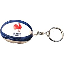 Porte-clés Ballon Rugby France – Gilbert, Mousse, Env. 11 Cm, Bleu/blanc/rouge