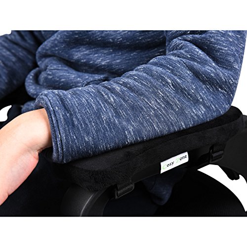 Cosy Zone Ellenbogen-Kissen – Ged?chtnis-Schaum-Armlehnen-Büro-Computer-Arm-Stuhl-Auflagen-Abdeckungen, Winkelstück-Schmerz-Entlastung (2 Stück-Satz), Standardgr??e 10 „* 5“ * 1 „(25.4×12.7×2.54cm)für Büro-Stuhl, WheelChair (Groß) - 7