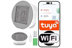 SONE SMART ONE Czujnik temperatury i wilgotności – WiFi Tuya z ekranem LCD i zasilaniem USB-C