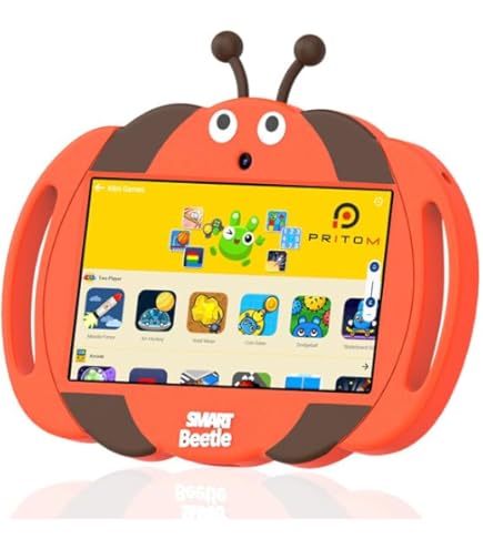 PRITOM Tablet Para Niños, Tabletas Para Niños De 7 Pulgadas Con WiFi 32 Gb De Rom 2 Gb De Ram Bluetooth Camara Control Parental Aplicaciones