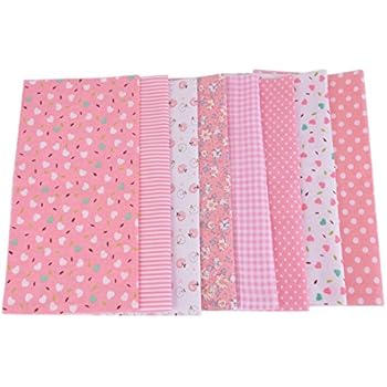 Souarts Mixtes 8pcs Textile Tissu Coton Motif Petit Fleur