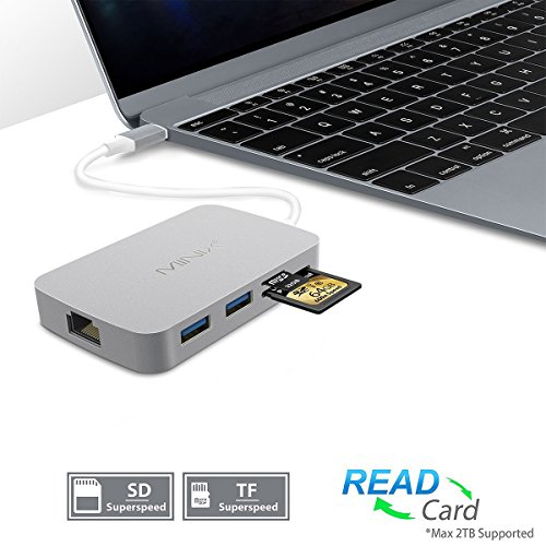 MINIX NEO C USB-C Hub Multiport Mac Konverter mit HDMI Port Unterstützung 4K Audio-Grau (kompatibel mit Macbook,Macbook Pro und so weiter) - 4