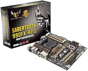 ASUS AMD AM3+ 990FX SABERTOOTH 990FX R2.0 4*DDR3 6*USB3.0 12*USB2.0 GBE LAN ATX MOTHERBOARD