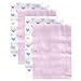 Luvable Friends 4-Pack Birdseye Prefold Cloth Diapers, Pink