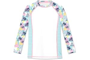 BesserBay Mädchen UV Schutz Shirt Rashguard Schwimmshirt Langarm 110-150