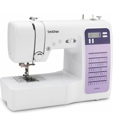 Machine à Coudre Brother RH127VP2 - 27 Fonctions Dont Boutonnière Auto - Idéale Débutants & Confirmés Blanc/Rose/Rouge