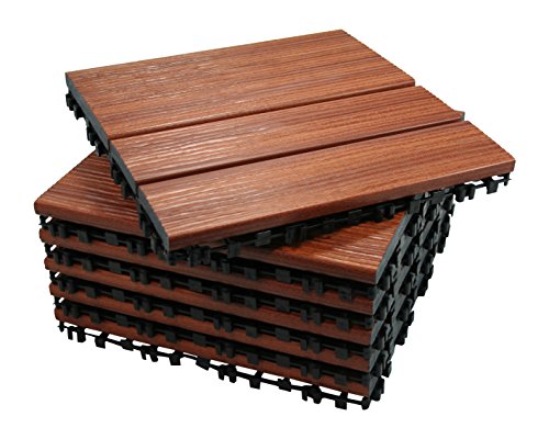 ECO-PAVE 7020342903792 aquatic non-slip flooring cherry color 30 x 30 cm 6 pieces