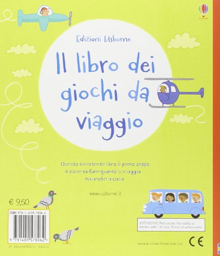 Book's Cover of Il libro dei giochi da viaggio. Con adesivi. Ediz. illustrata