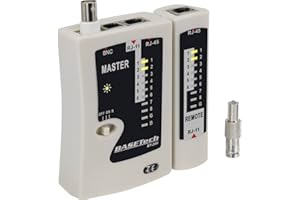Kabeltester BT-200 Basetech BT-200 Geeignet für RJ-45, RJ-11, BNC