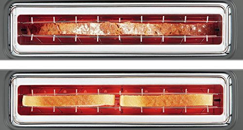 Bosch TAT6A004 Langschlitz-Toaster ComfortLine, automatische Brotzentrierung, Auftaufunktion, 1090 W, rot / anthrazit - 3