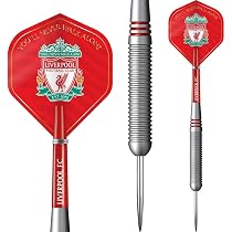 FOCO Set Di 3 Alette Per Freccette Liverpool FC: Flight Ufficiale The Reds, Forma No. 2 Da 100 Micron, Design YNWA, Licenza Ufficiale
