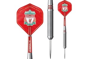 FOCO Officially Licensed Liverpool Football Club Steel Tip Brass Darts Set The Reds FC, 22g.